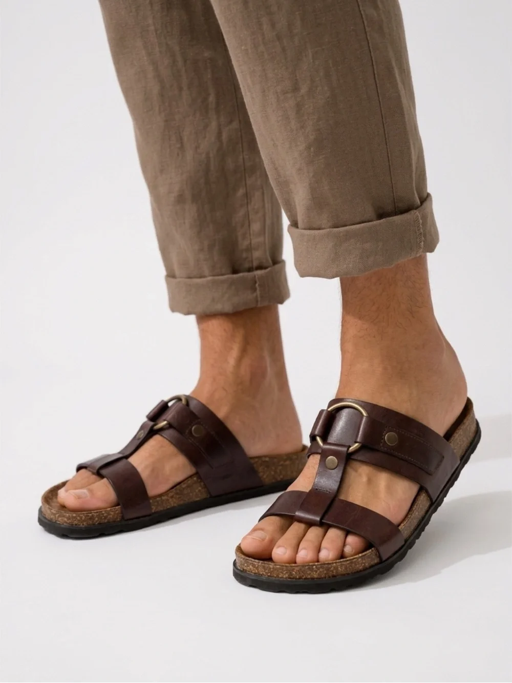 Saint Laurent Leather Sandals